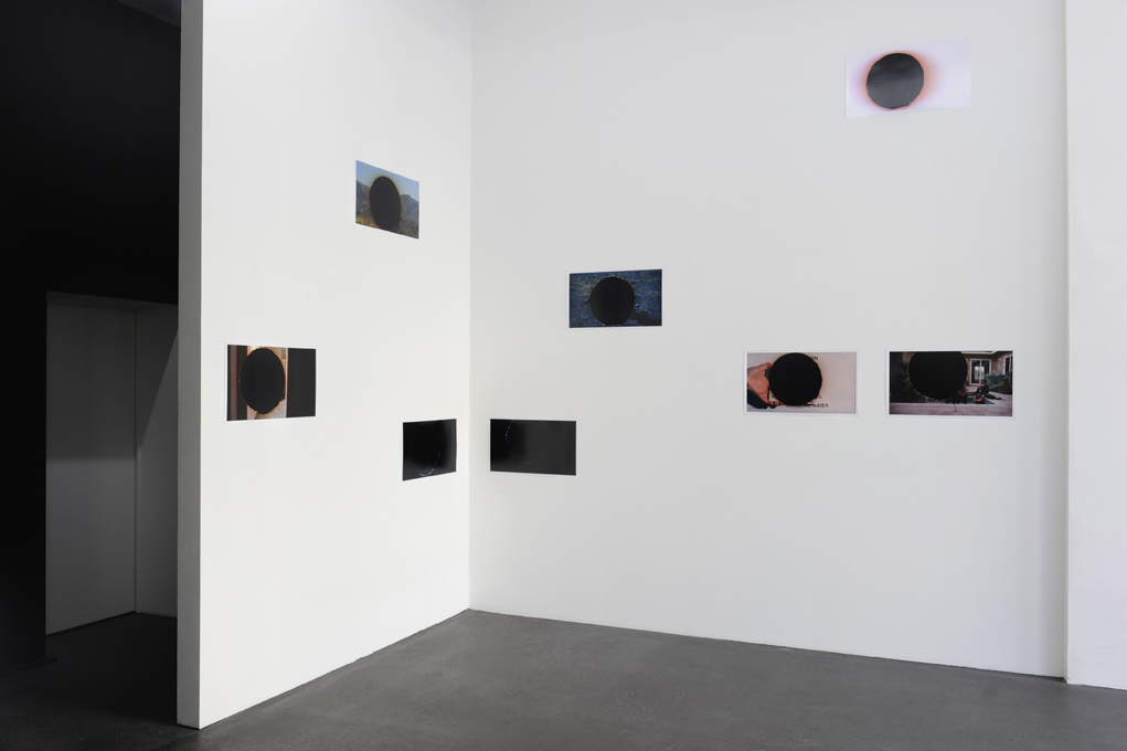 Amie Siegel Black Moon / Hole Punches 2010 C-prints, 13.5 x 24 in / 32.3 x 61 cm Exhibition View