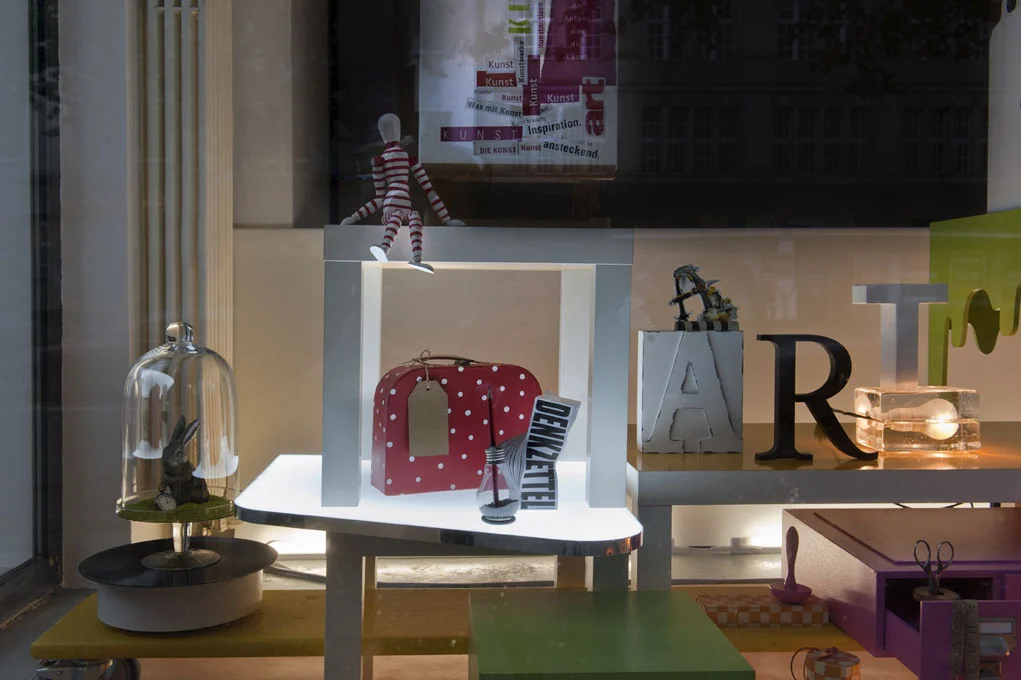 Annika Eriksson Shop Front Coherence Mixed Materials Site specific, variable dimensions 2011