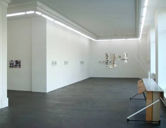 SCI-FI + FANTASY; MUD, SALT CRYSTALS, ROCKS, WATER; WIND; ROTATION; REVOLUTION Exhibition view at Krome Gallery, Berlin, 2010