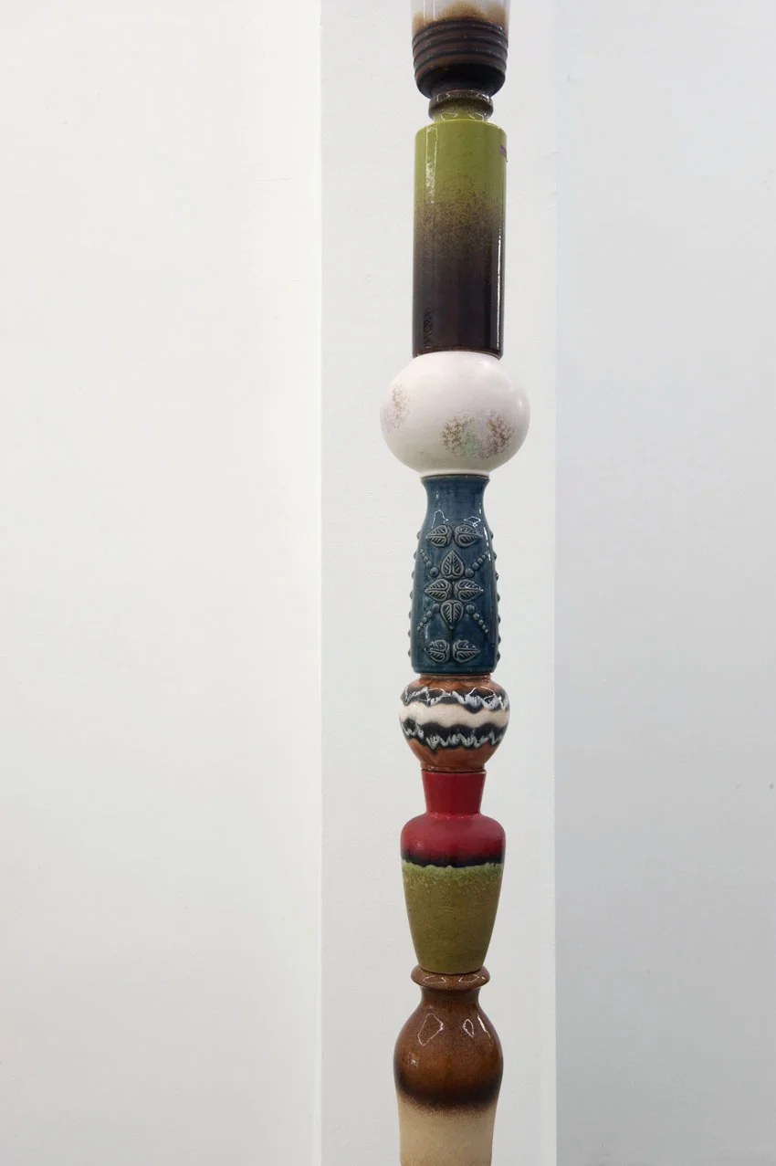 Sol Calero column reconstruction N°3 2013 20 ceramic vases variable dimensions