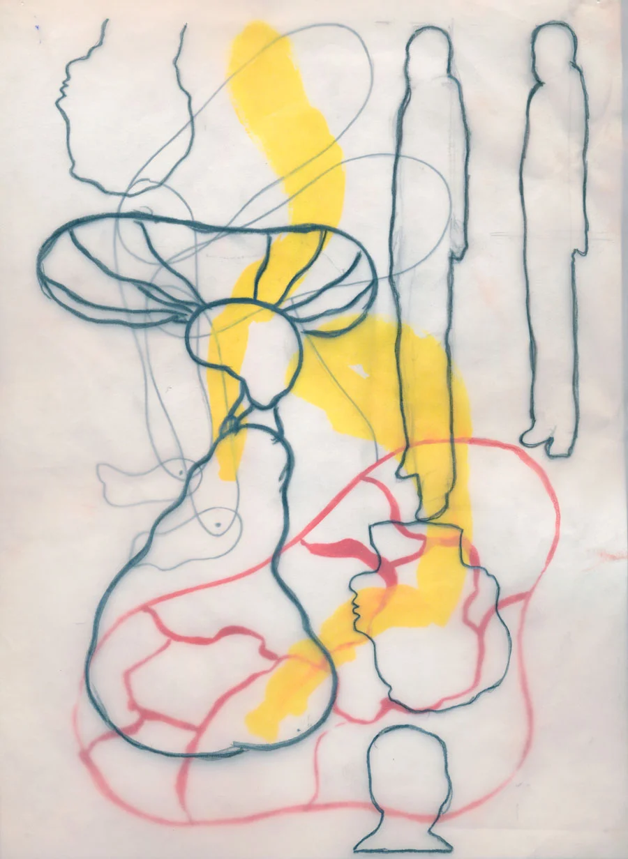 Ecstatic Symbolic Series 2013 gouache, ink, pencil on paper 22 x 35 cm