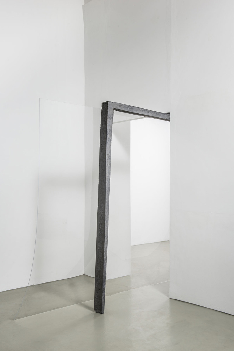 Untitled (—) 2014 reinforced concrete, pigment, plexiglass 205 x 305 x 45 cm