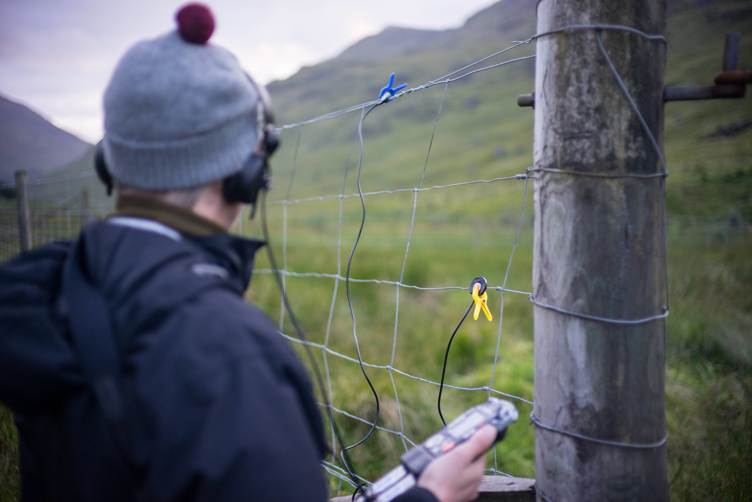 Recording the fence - Images by Curtis James