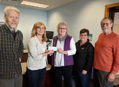 L to R: Mark Buley, village Treasurer, Jen Phrenetton, Nancy Buley, Tammy Seebach and Lloyd Wilson
