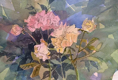 Priscilla Hill, watercolors