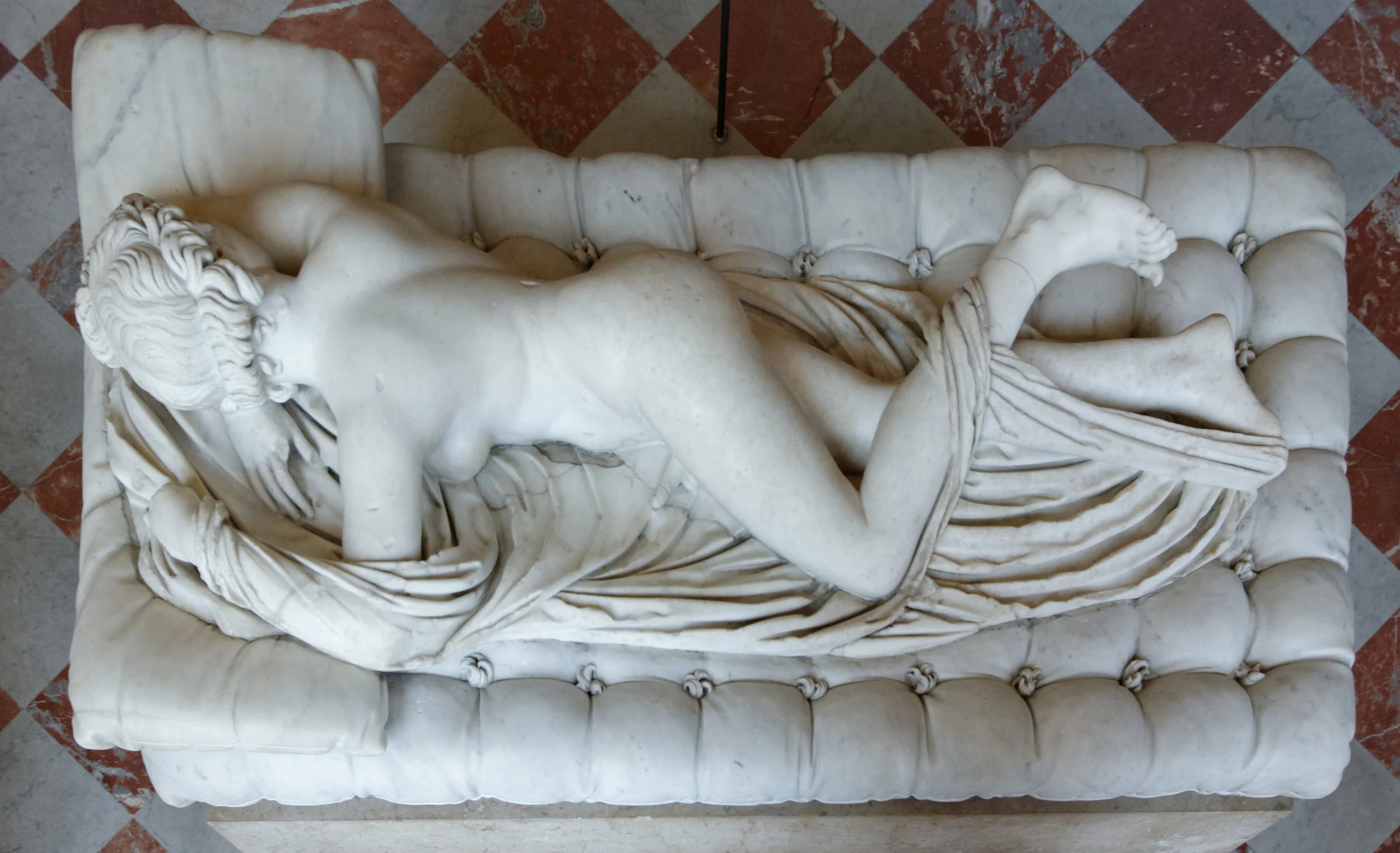 Hemaphrodites Rest 2018 - the Sleeping Hermaphrodite by Anon (ancient) & Bernini 1620 —  louise saxton