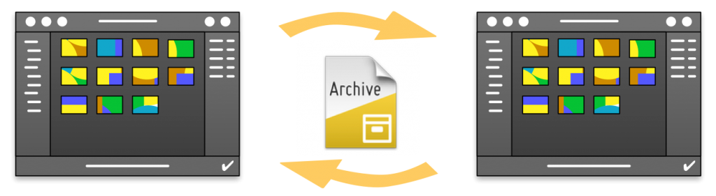 figure 1: metadata exchange between workstations