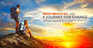 Banner created, for the actual trek, by AE911Truth - read NOW about AE911Truth support for Truth Walk - the Journey!