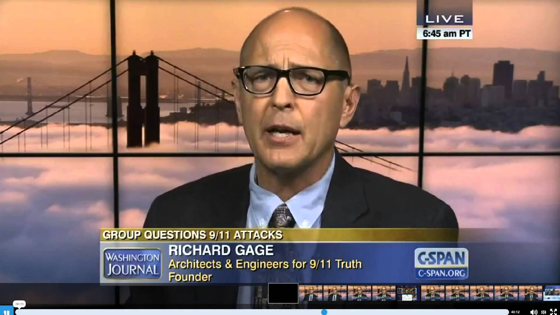 Richard Gage, AIA, president and founder of Architects & Engineers for 9/11 Truth has presented the hard science and forensic evidence, which challenges the official account for 9/11, around the world. He has reached literally tens of millions of people with his work through the years as film director, speaker/lecturer, educator, activist and standing member of the prestigious American Institute of Architecture. Sites: www.ae911truth.org www.rethink911.org www.911expertsspeakout.org DVD The Demolition of Truth DVD