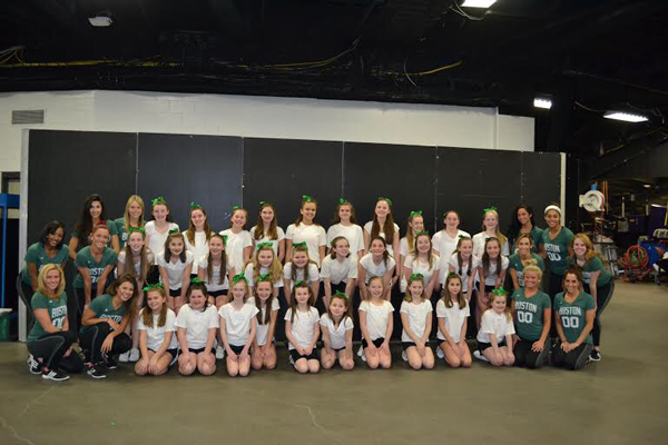 SciCoh cheerleaders and Boston Celtics Dancers