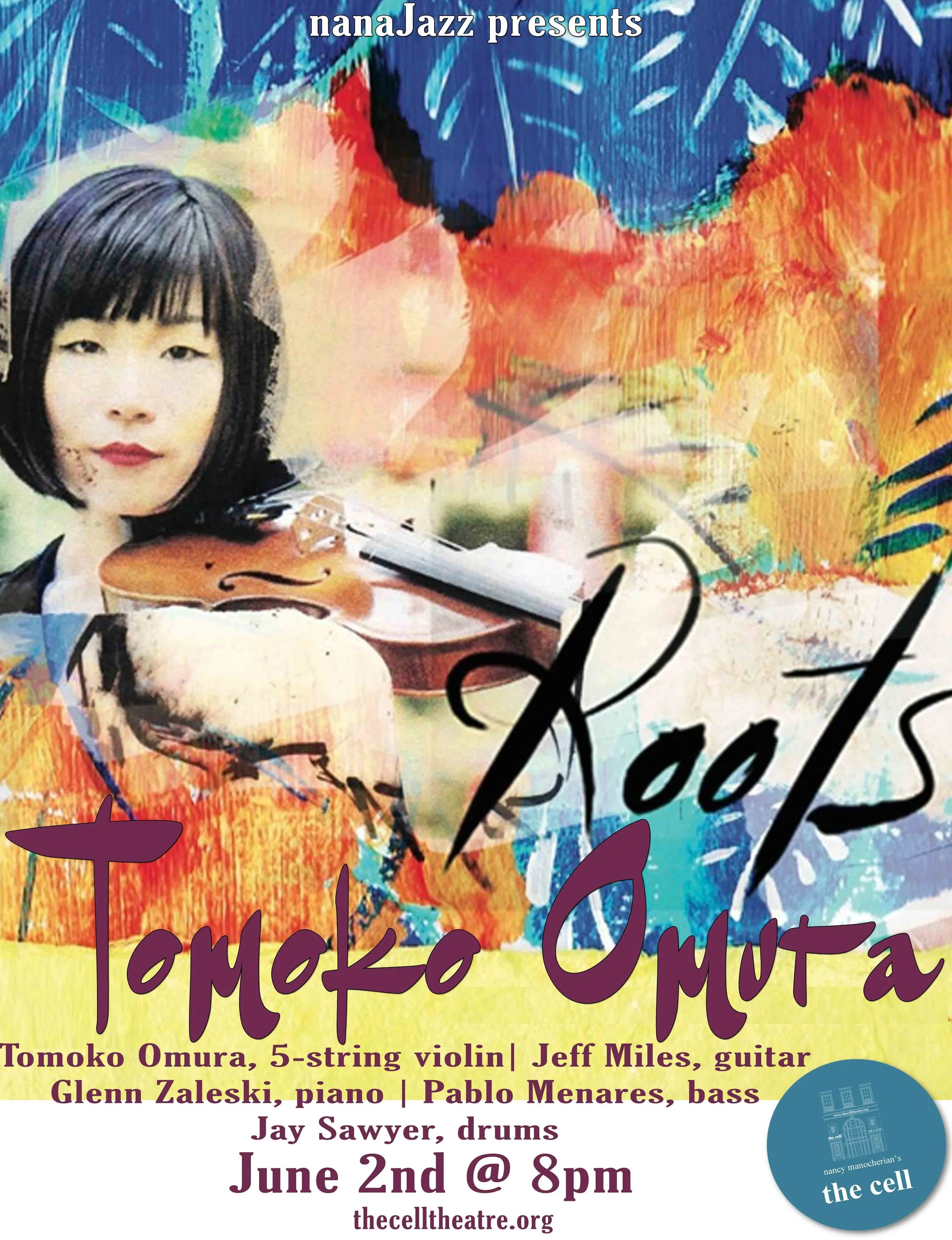 Tomoko Omura is among today's leading voices in jazz violin. “Roots”, her debut album for Inner Circle, is a compelling tribute to her native Japan, featuring original arrangements of ten classic Japanese folk and popular songs. In the words of fellow violinist Christian Howes, “'Roots' is a tremendous accomplishment, and undoubtedly one of the most important and creative jazz albums produced by a violinist in recent history.” Downbeat magazine calls Tomoko “a leader with a fine future” with 4 and half star. Her latest release “Post Bop Gypsies” (2017) is an album that is played by Gypsy jazz instrumentation (violin, guitar and a bass) with the Post bop jazz attitude. Also from Inner Circle Music. She is chosen for one of “Rising star” on critics poll, Downbeat Magazine in 2015, 2016 and 2017. Strongly informed by the jazz violin tradition, her 2008 self-released debut album, “Visions”, is a collection of seven dynamic original pieces, each of which is dedicated to one of the greats of the instrument, from Stuff Smith to Zbigniew Seifert. Violinst Matt Glaser praises “Visions” as such: “Her playing here is uniformly amazing, with great ideas, great tone, perfect intonation and great feel...”. “Mark's Passion”, dedicated to Mark Feldman, was awarded an Honorable Mention in the 2008 International Songwriting Competition. The release of “Visions” also prompted Strings Magazine to name Omura a “Rising Star” in 2009. In 2014, she was chosen as a semi finalist of the 1st International Zbigniew Seifert Jazz Violin Competition in Krakow, Poland. Originally from Shizuoka, Japan, she began studying the violin at a young age with her mother, and began playing jazz music while studying at Yokohama National University. In 2004, Tomoko relocated to the United States when she was awarded a scholarship to study at the Berklee College of Music in Boston, MA. While at Berklee, Tomoko worked with such legendary musicians as George Garzone, Hal Crook, Ed Tomassi, Jamey Haddad, Matt Glaser and Rob Thomas. In 2005, during her sophomore year, she was awarded Berklee's prestigious Roy Haynes award; an award given to one student for their exceptional improvisational skills. Tomoko was the first violinist in Berklee's history to receive this award. She graduated summa cum laude in 2007. Since moving to NY in 2010, Tomoko has performed with a wide range of musicians including Fabian Almazan, Paquito D'Rivera, The Mahavishnu Project, Aubrey Johnson, Tammy Scheffer, Camila Meza, Joanna Wallfisch, Carolina Calvache, Mario Castro, Annie Chen, Vadim Neselovskyi, Daniel Foose and Simon Yu's Exotic Experiment. She is featured on Almazan's Blue Note/ArtistShare debut recording, “The Rhizome Project” and the recent Biophilia records release “Alcanza”. She has previously been a full time member of world music band, The Guy Mendilow Ensemble, Celtic music band, RUNA and the vintage jazz band, Carte Blanche. She is also a member and a founder of Solar string quartet and writes own music for the group. www.tomokoomura.com