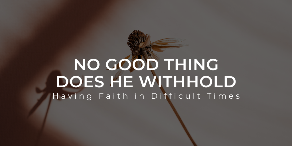 No Good Thing Does He Withhold - Part 2