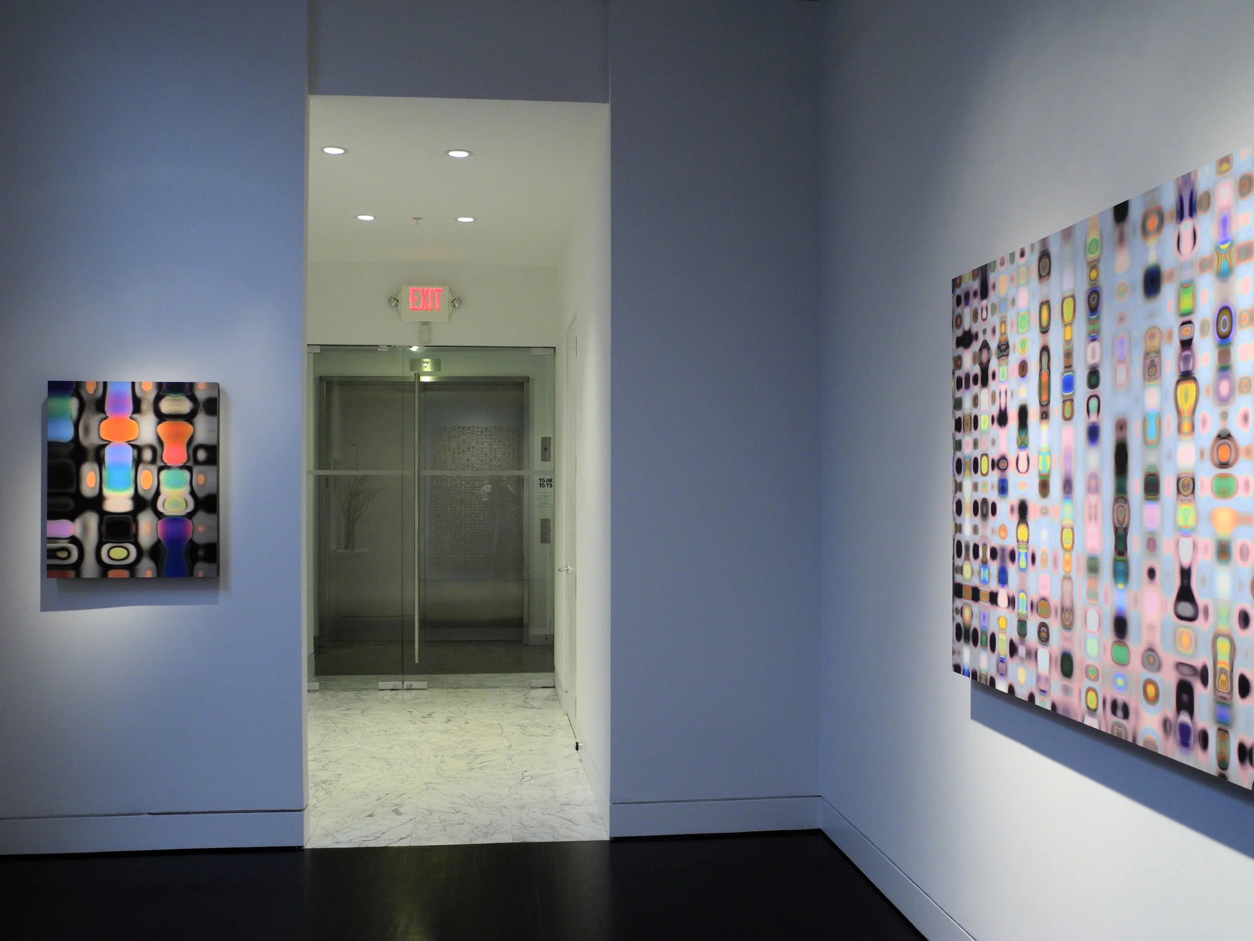 Installation of gun shy exhibition at HEMPHILL