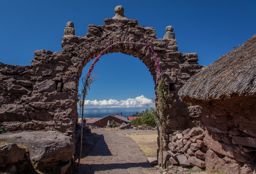 Another of the many stone arches on Taquile