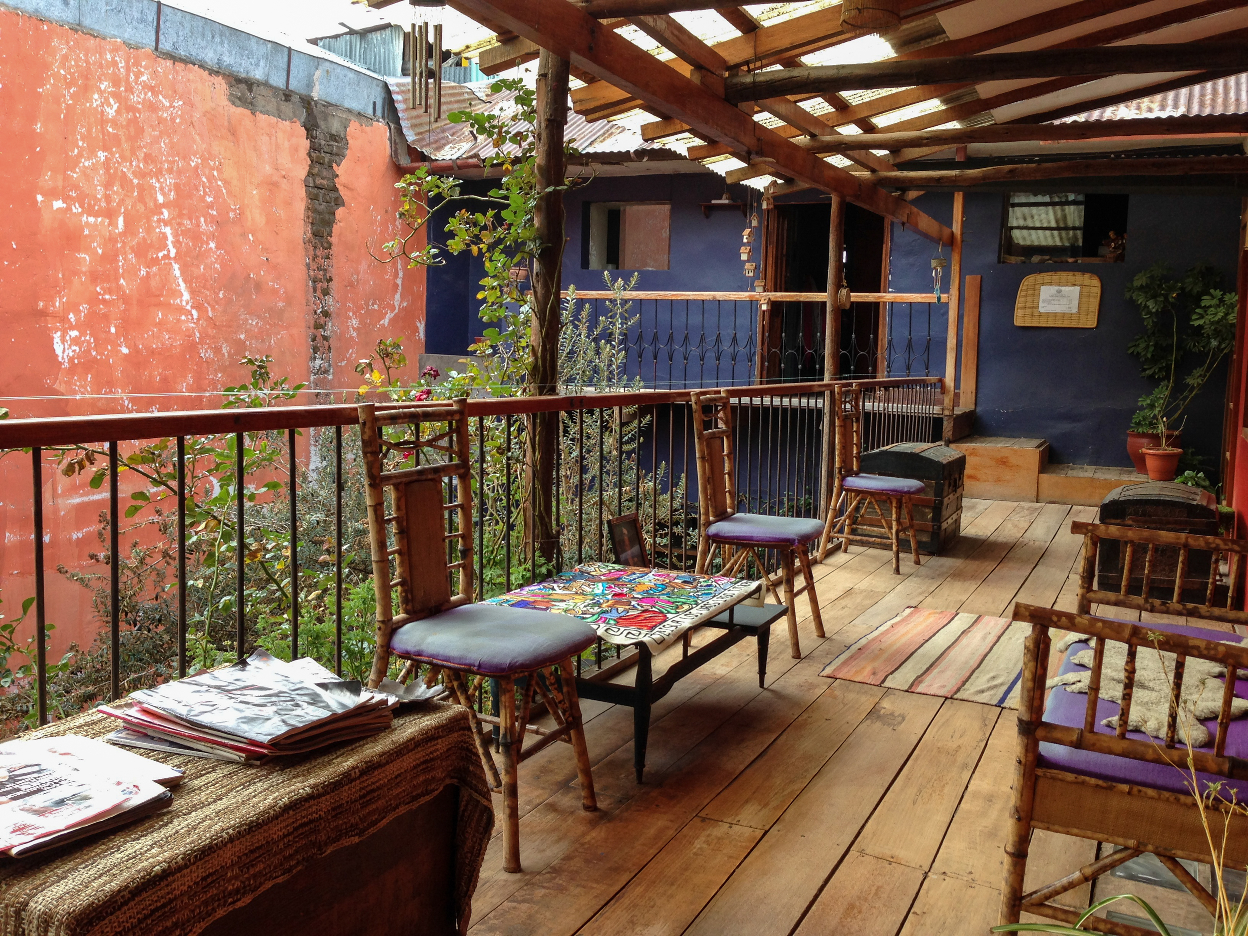 Common area at Casa Panqarani
