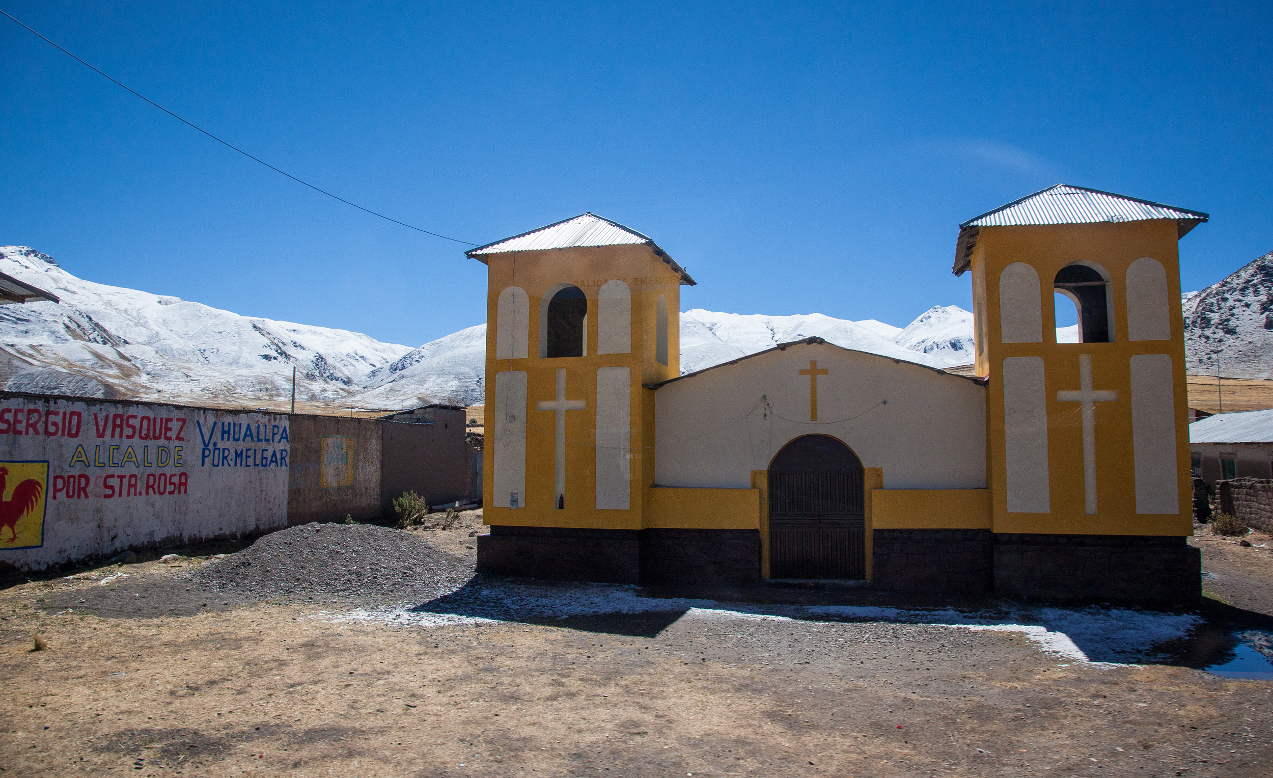 Village church just before the Abra la Raya pass.