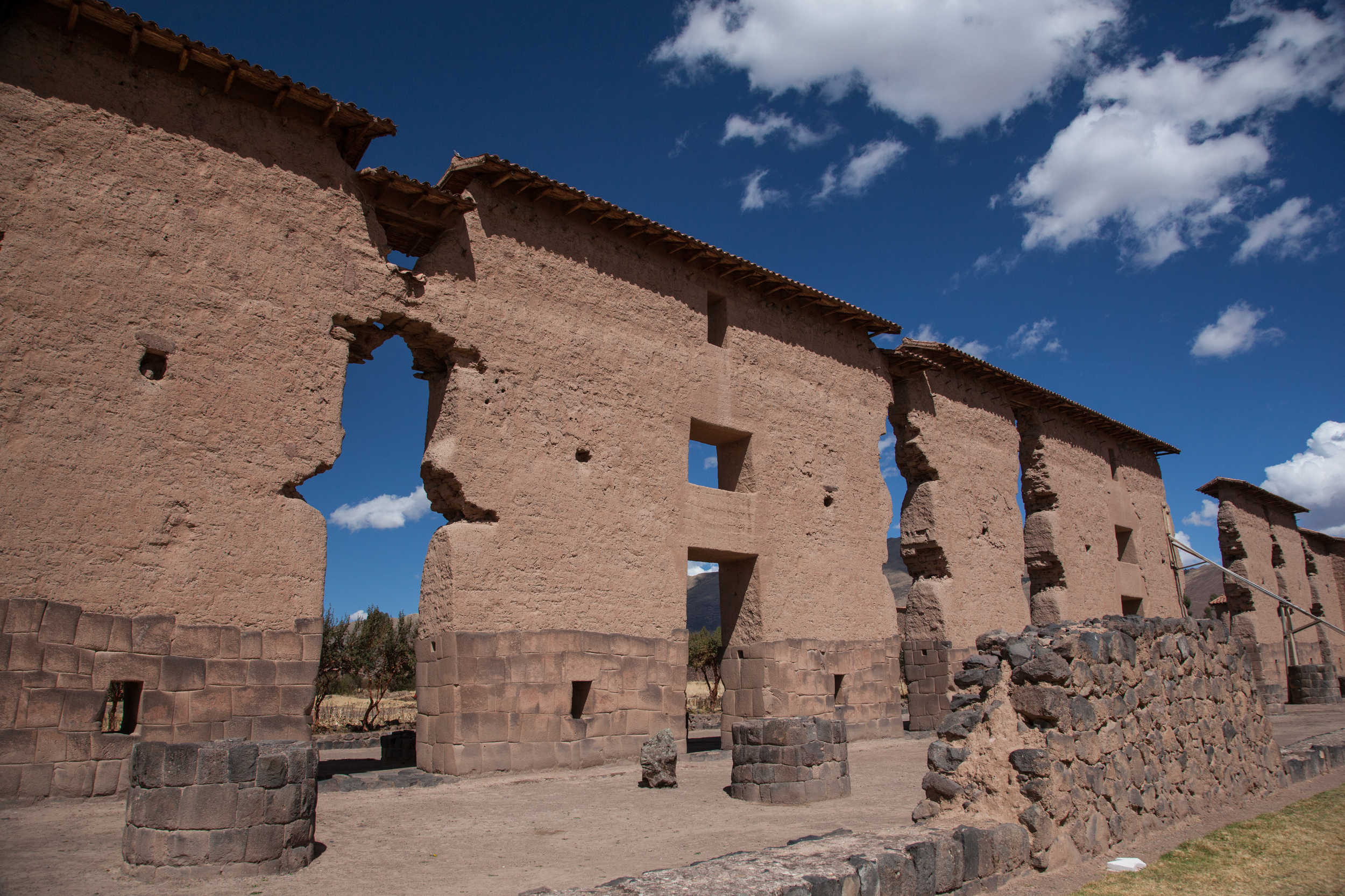 Central wall of the Temple of Viracocha in Raqchi