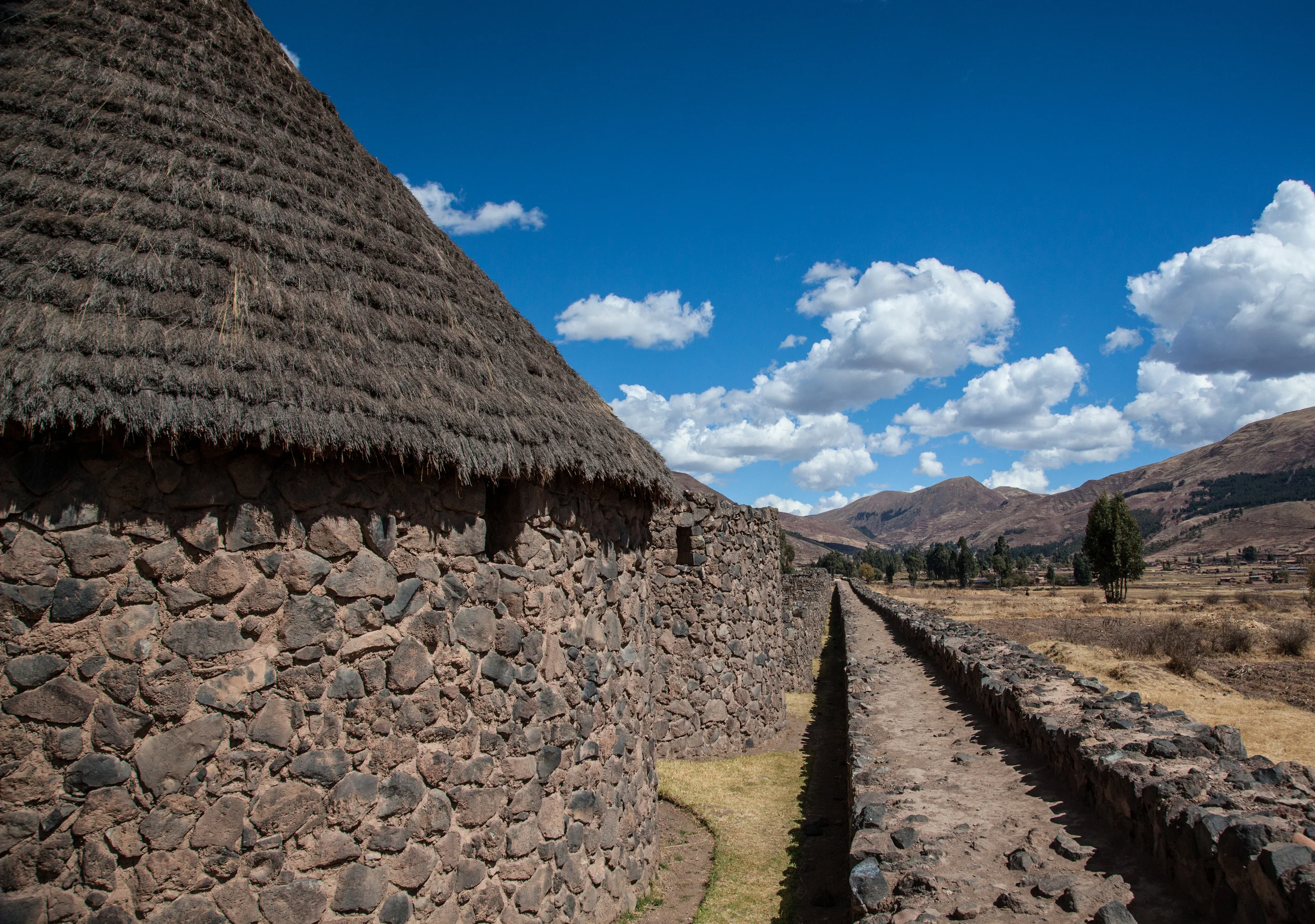 There are approximately 80 structures like this in various states of ruin along this wall