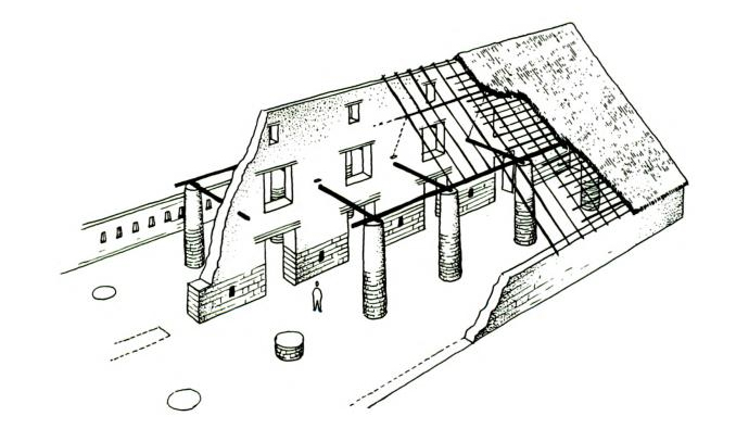 An interpretation of how the Temple of Viracocha may have looked by Graziano Gasparini and Luise Margolies