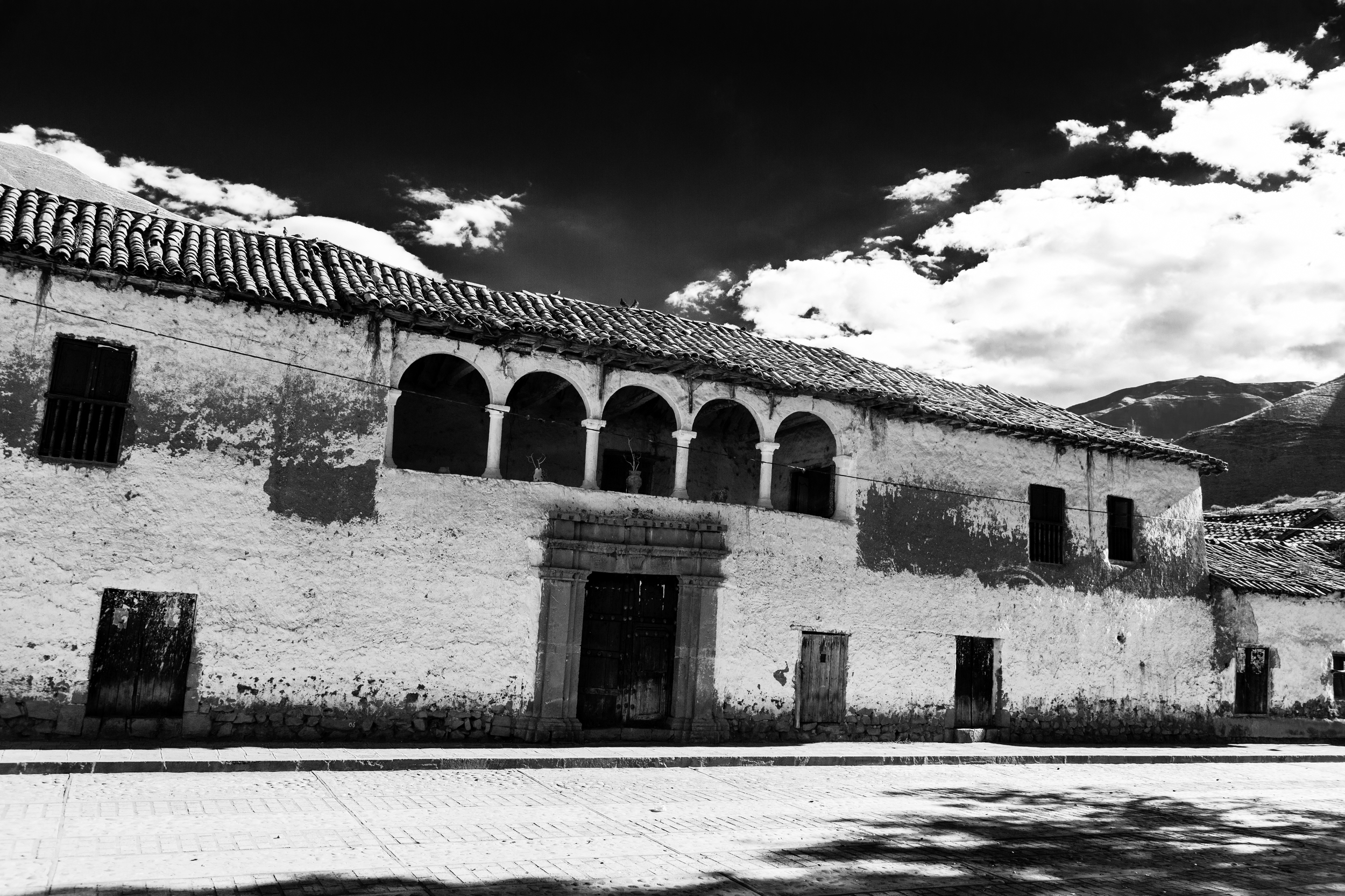 Building on the Plaza de Armas in Huaro