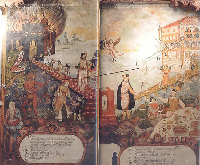 Riaño's Camino al Cielo y Camino al Infrierno. From the blog De Arte y Cultura