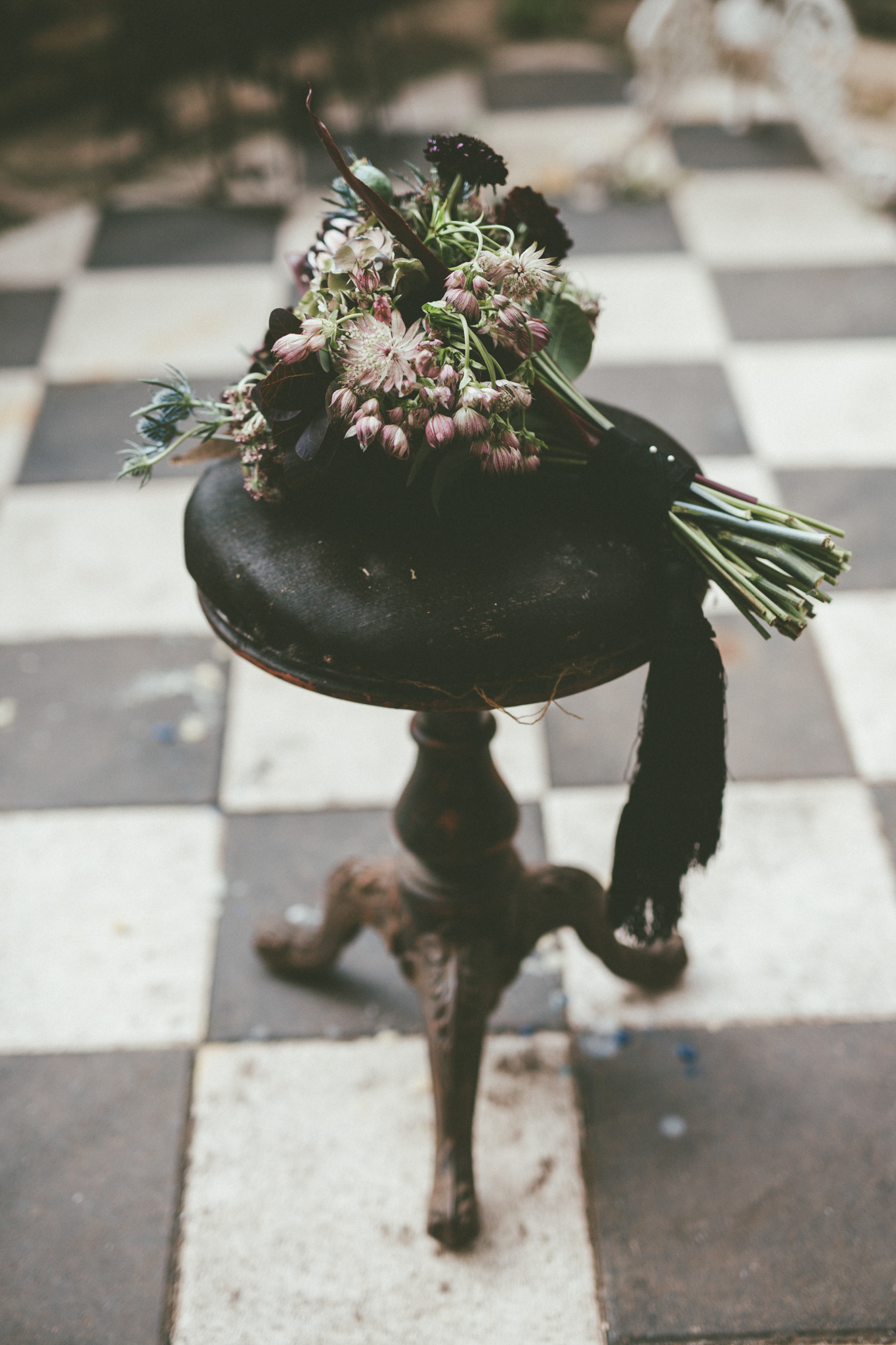 Moody + Witchy Styled Halloween Elopement Photography at Sekrit Theatre - Austin Wedding and Elopement Photographer