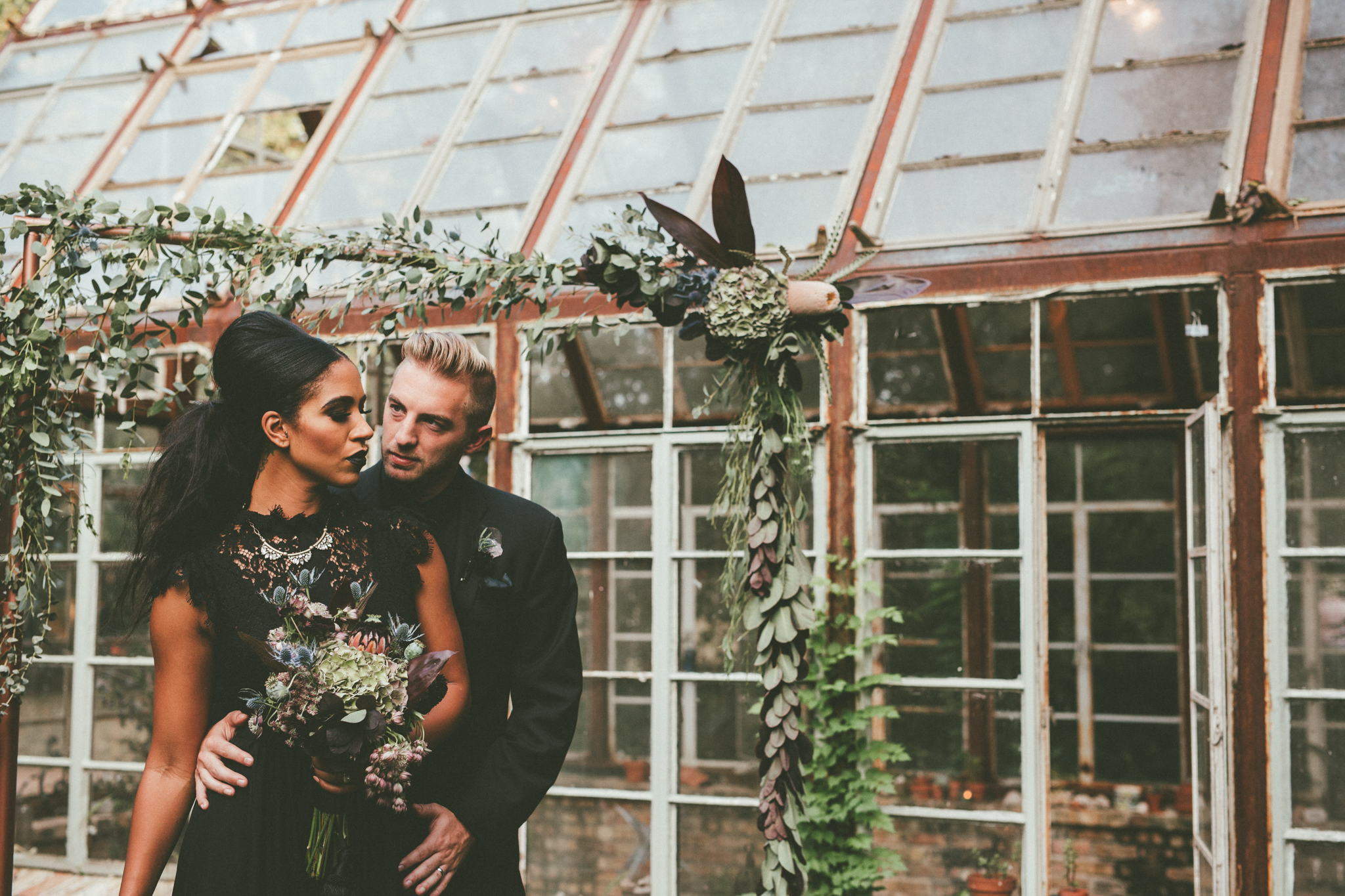 Moody + Witchy Styled Halloween Elopement Photography at Sekrit Theatre - Austin Wedding and Elopement Photographer