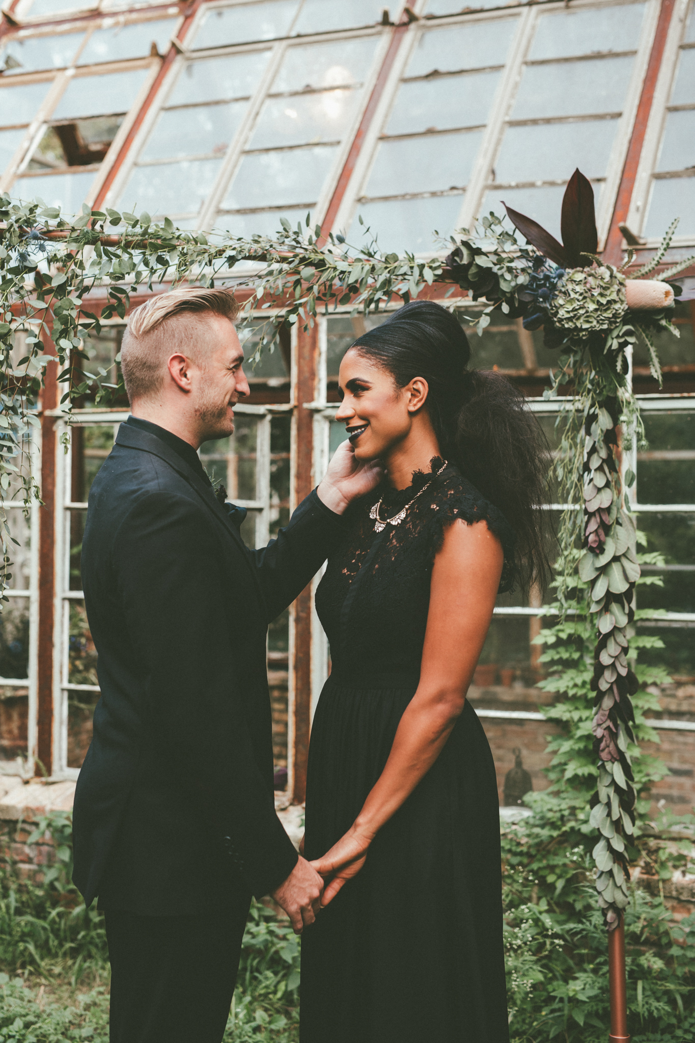 Moody + Witchy Styled Halloween Elopement Photography at Sekrit Theatre - Austin Wedding and Elopement Photographer