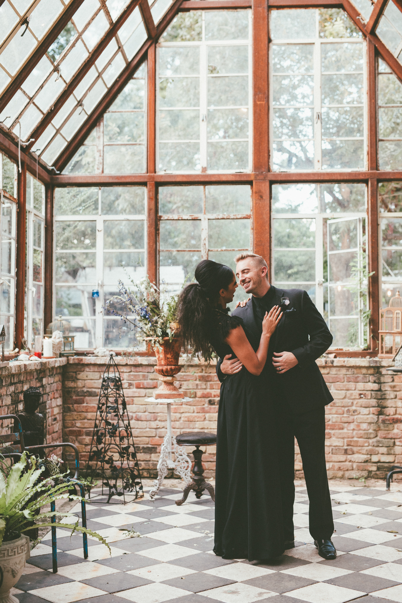 Moody + Witchy Styled Halloween Elopement Photography at Sekrit Theatre - Austin Wedding and Elopement Photographer