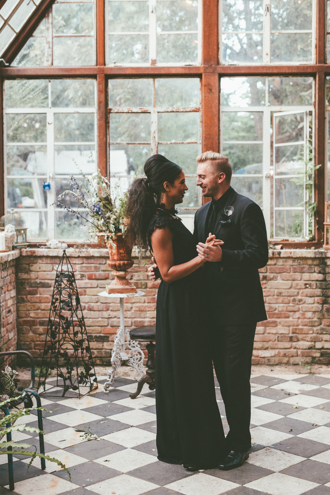 Moody + Witchy Styled Halloween Elopement Photography at Sekrit Theatre - Austin Wedding and Elopement Photographer