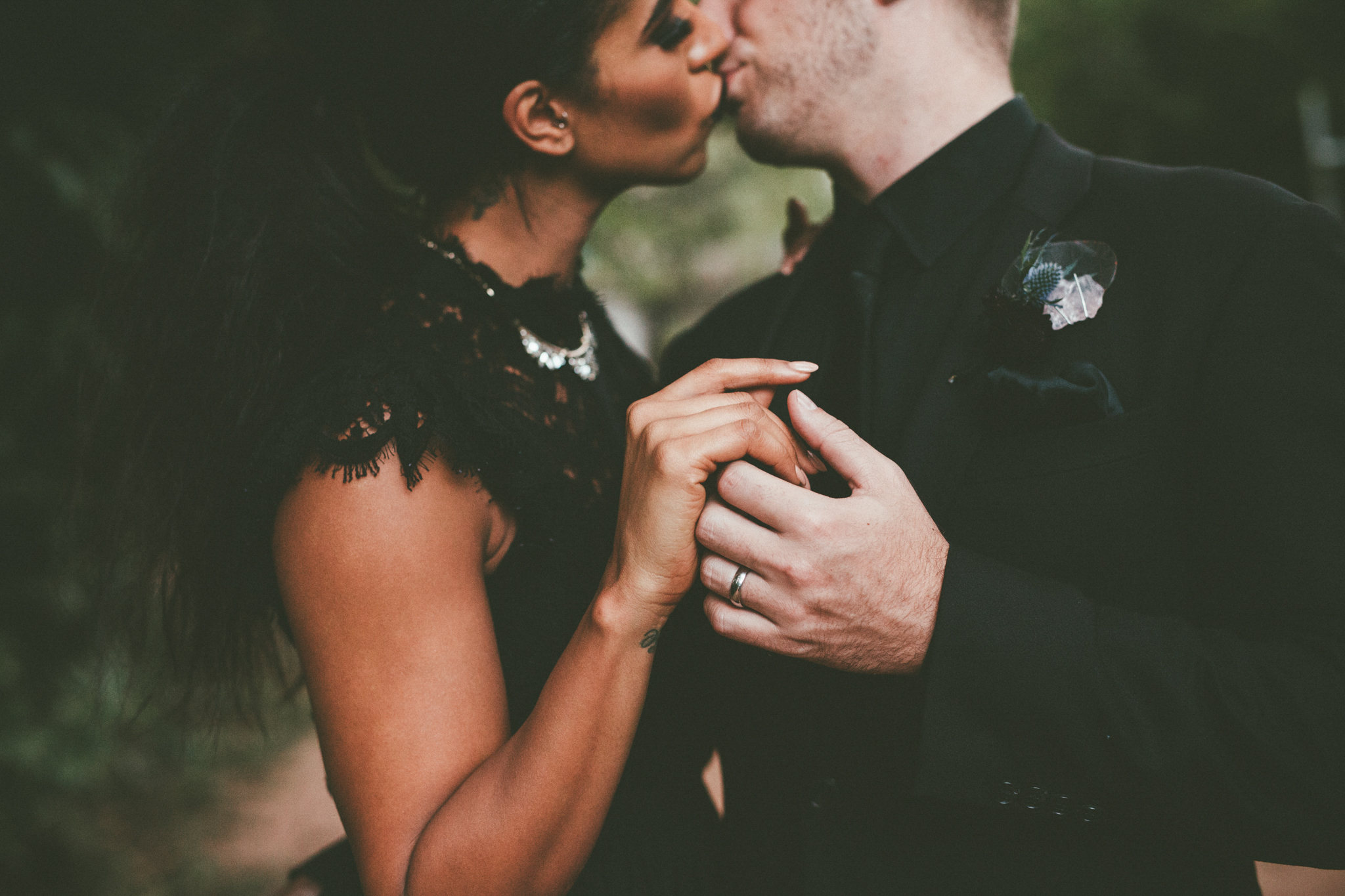 Moody + Witchy Styled Halloween Elopement Photography at Sekrit Theatre - Austin Wedding and Elopement Photographer