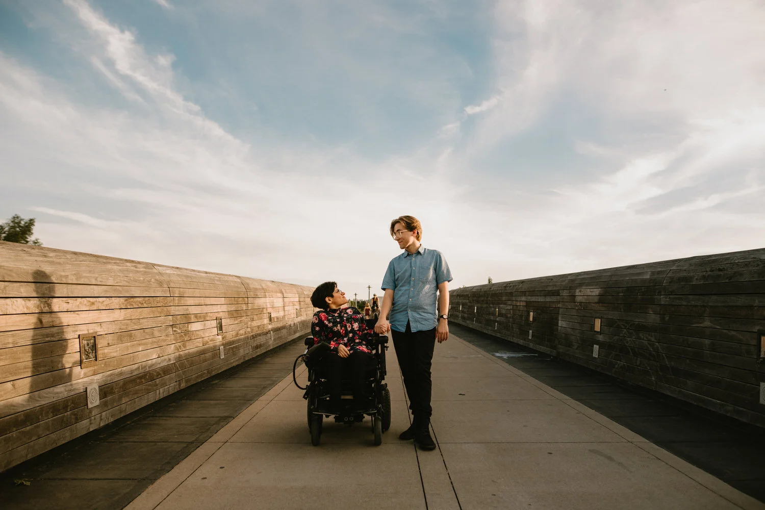 South Lamar Pedestrian Bridge Engagement Photography (Copy)