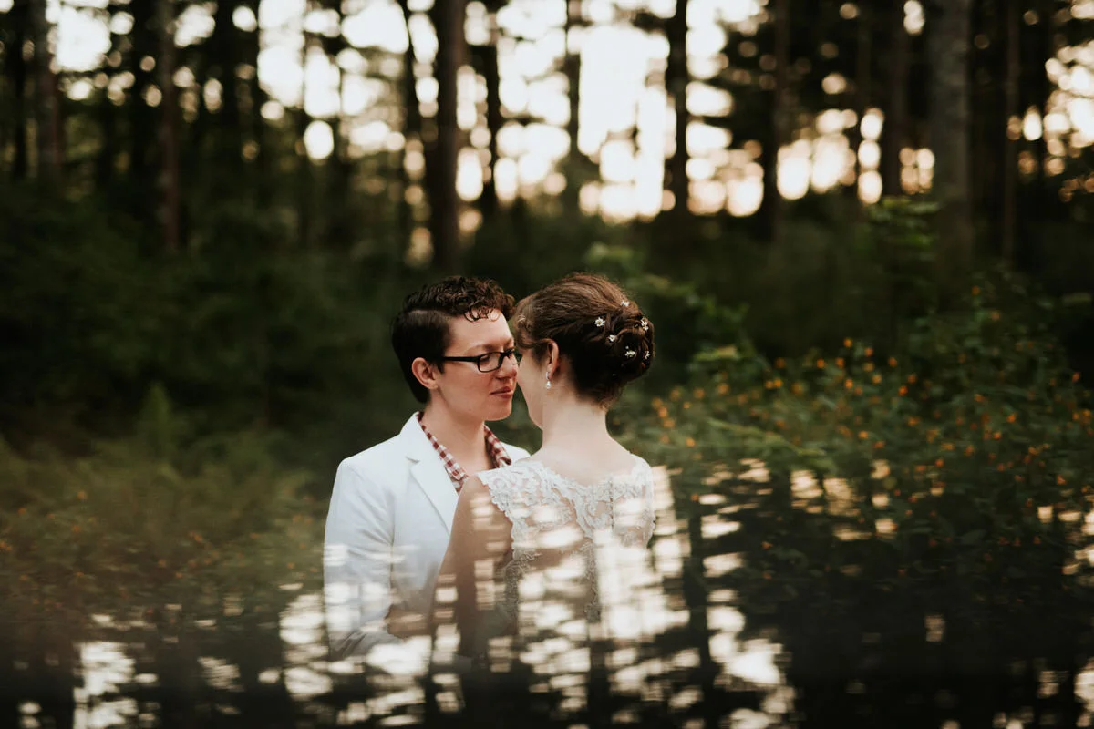 Lesbian Brides at Cape Cod Wedding