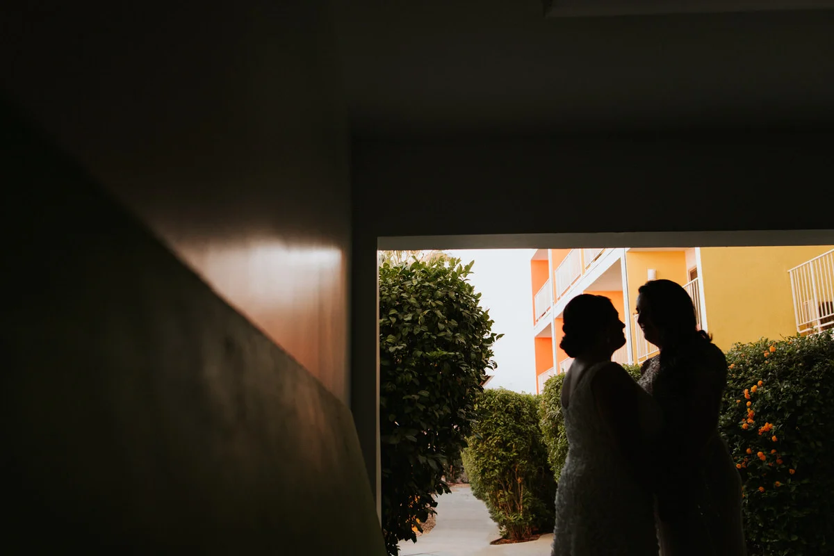 Same sex couple at their wedding