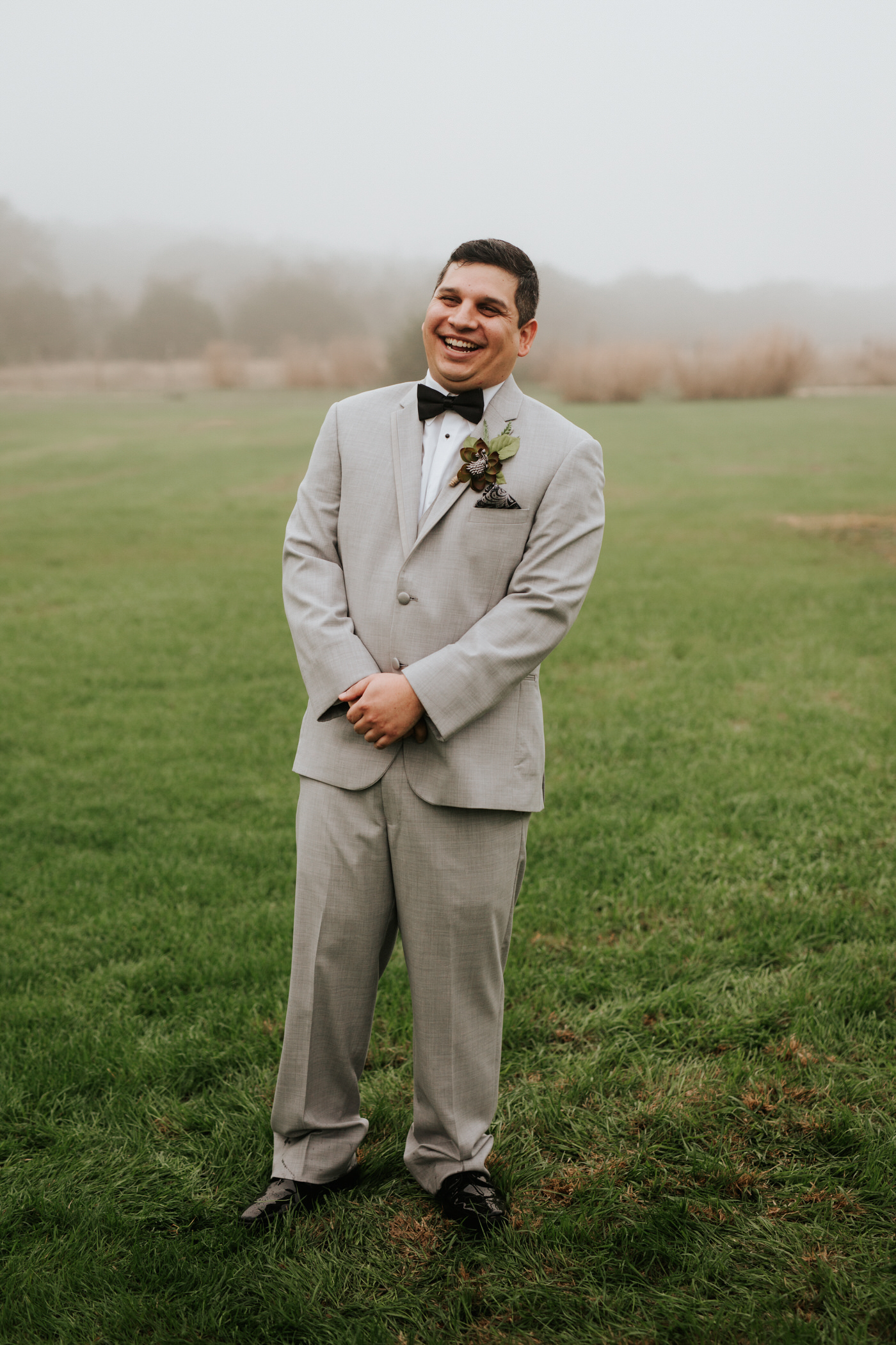 Groom at Austin wedding