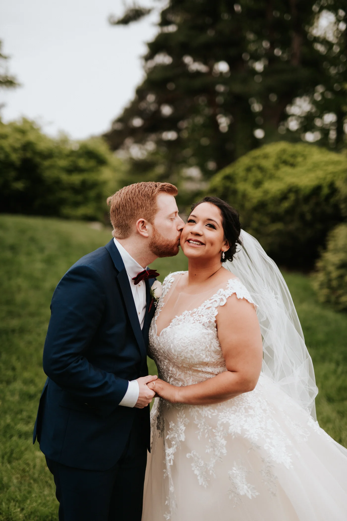 Bride and groom at Portsmouth New Hampshire wedding