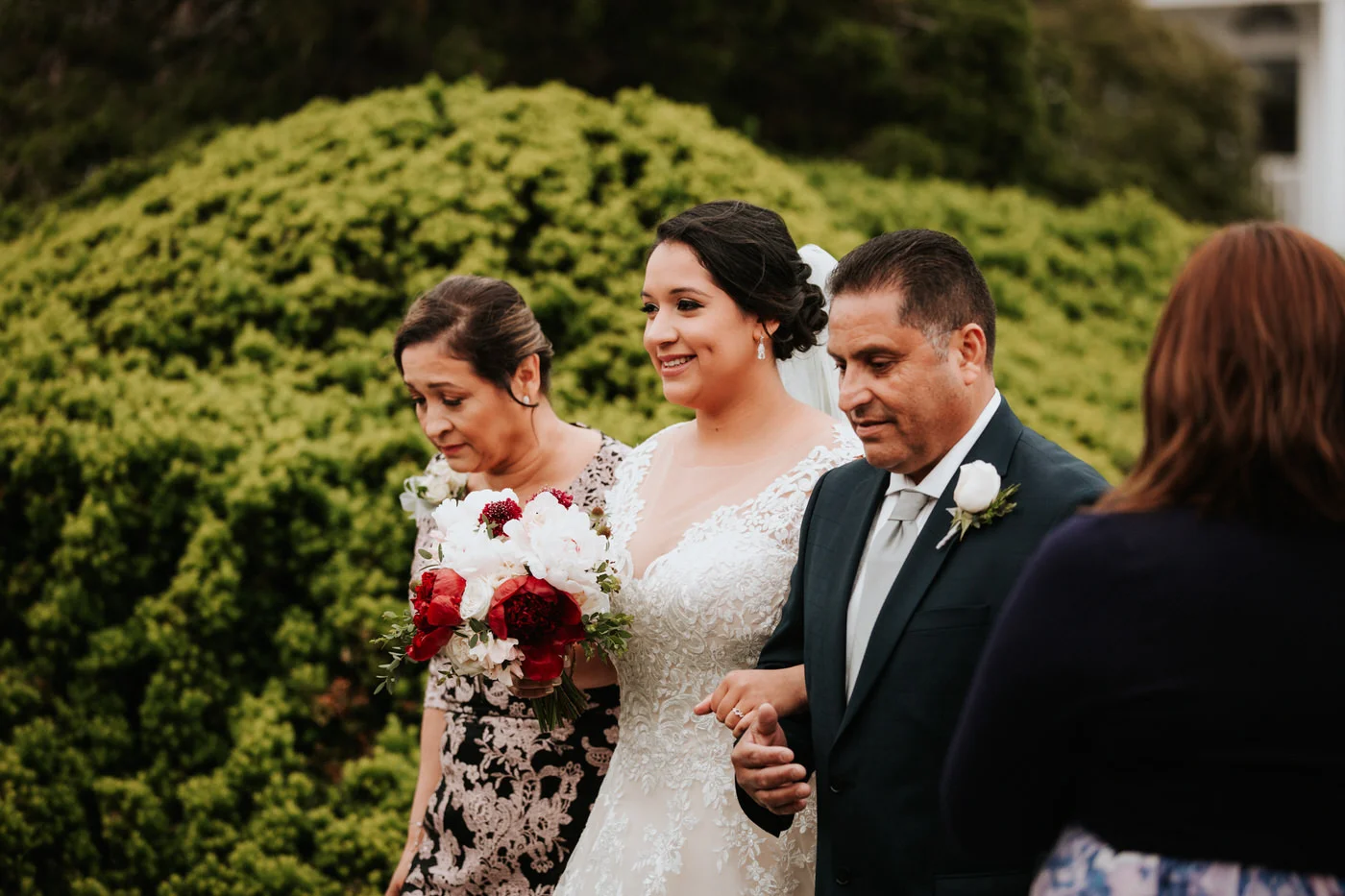 Bride and groom at Portsmouth New Hampshire wedding