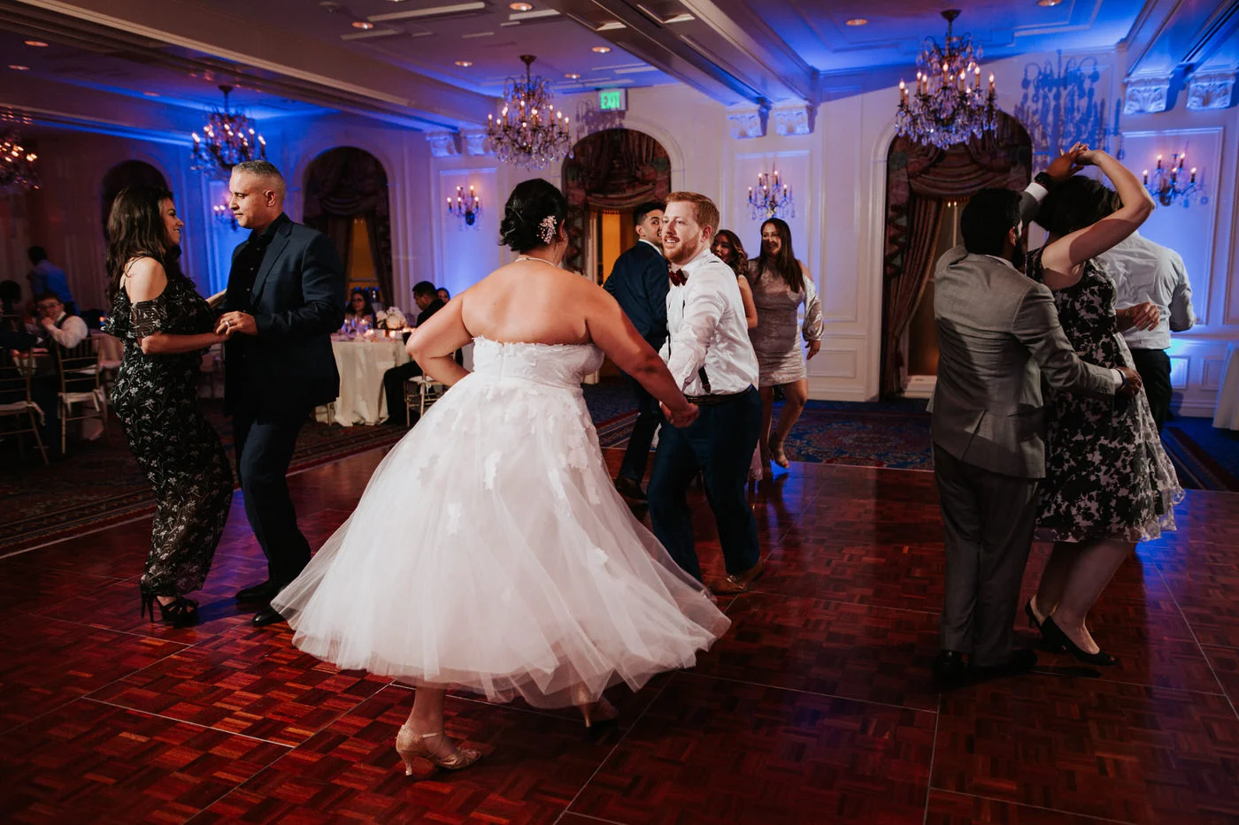 Bride and Groom at Portsmouth New Hampshire wedding reception