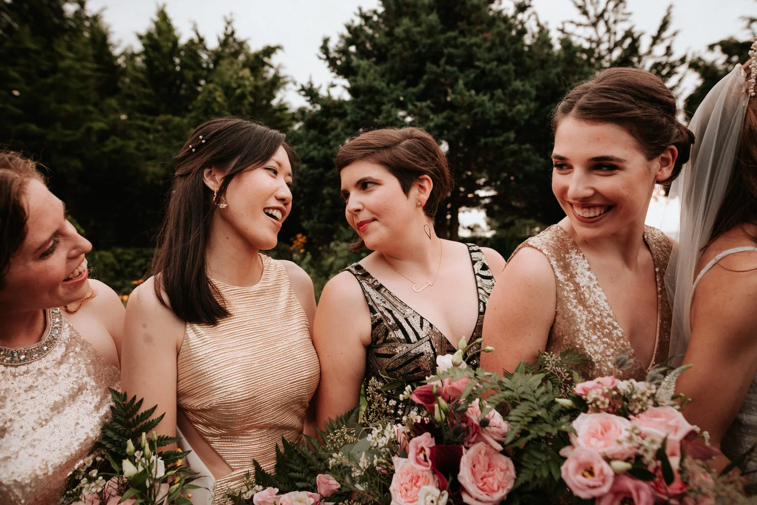 Bridal party at Eolia Mansion Wedding