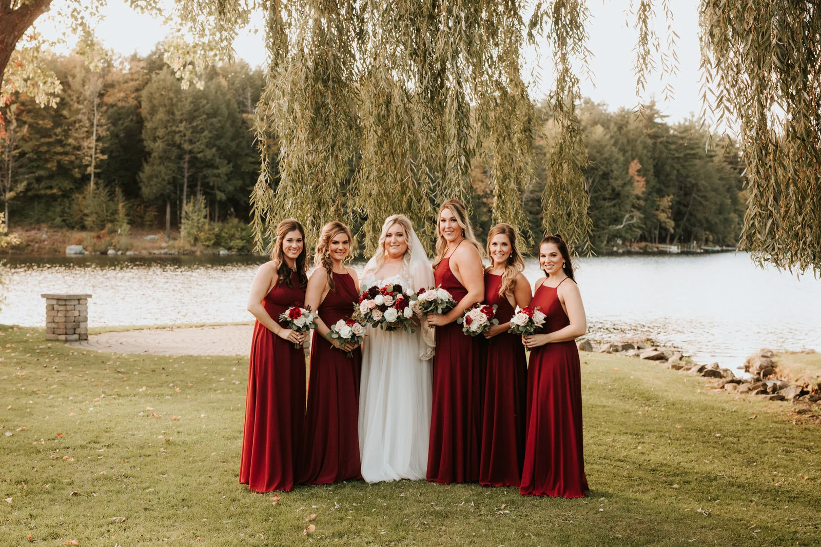 Bride and groom at Schenectady wedding