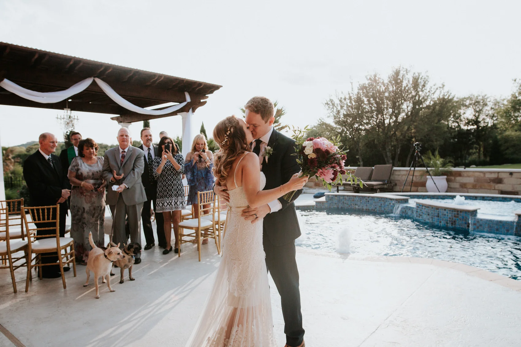 Austin luxury backyard wedding