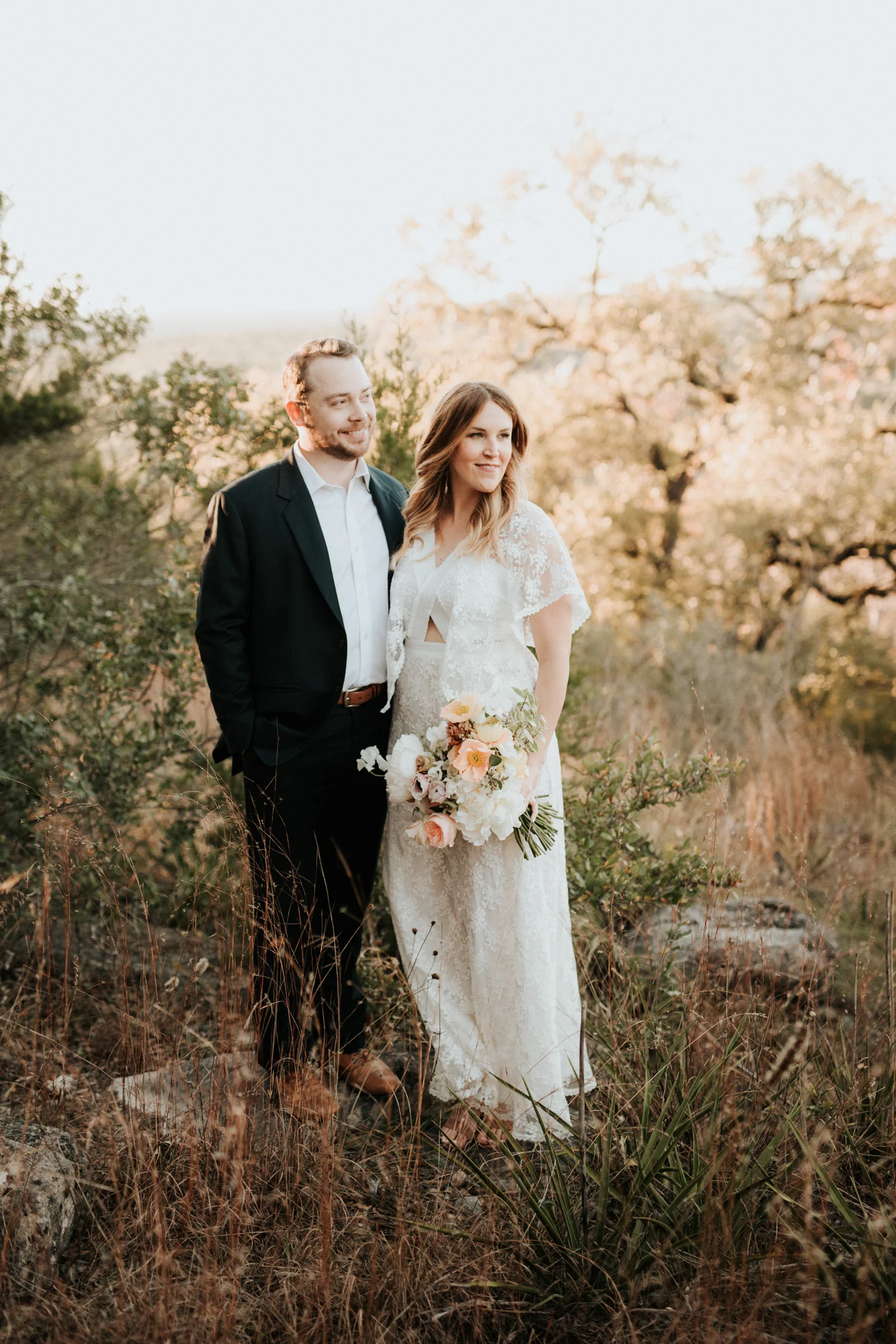 Austin boho elopement