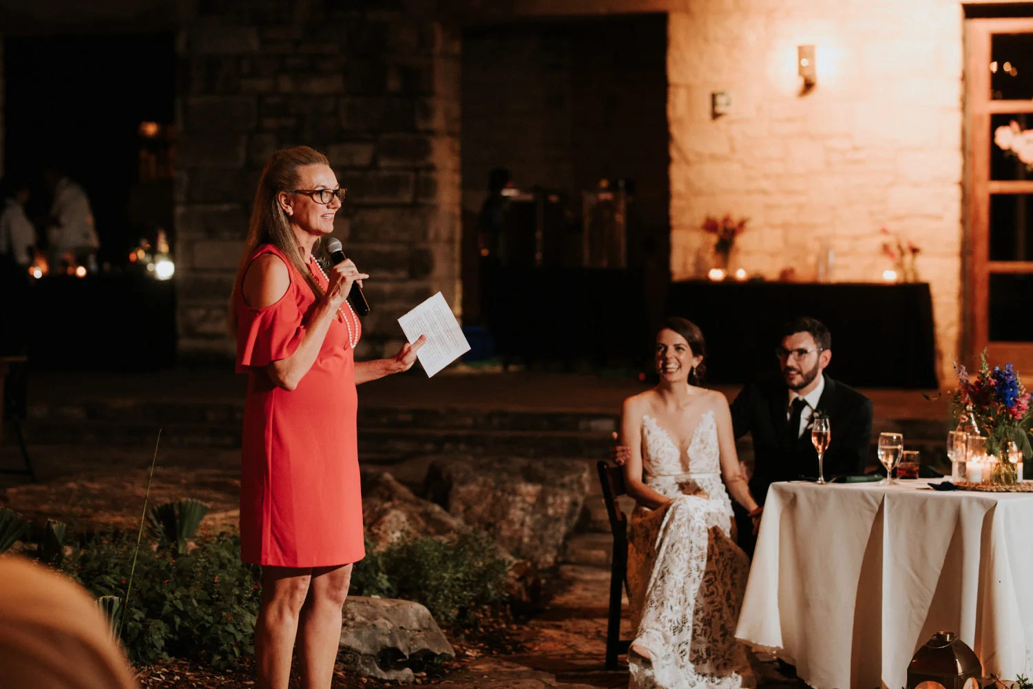 Austin Wildflower Center Wedding reception photography