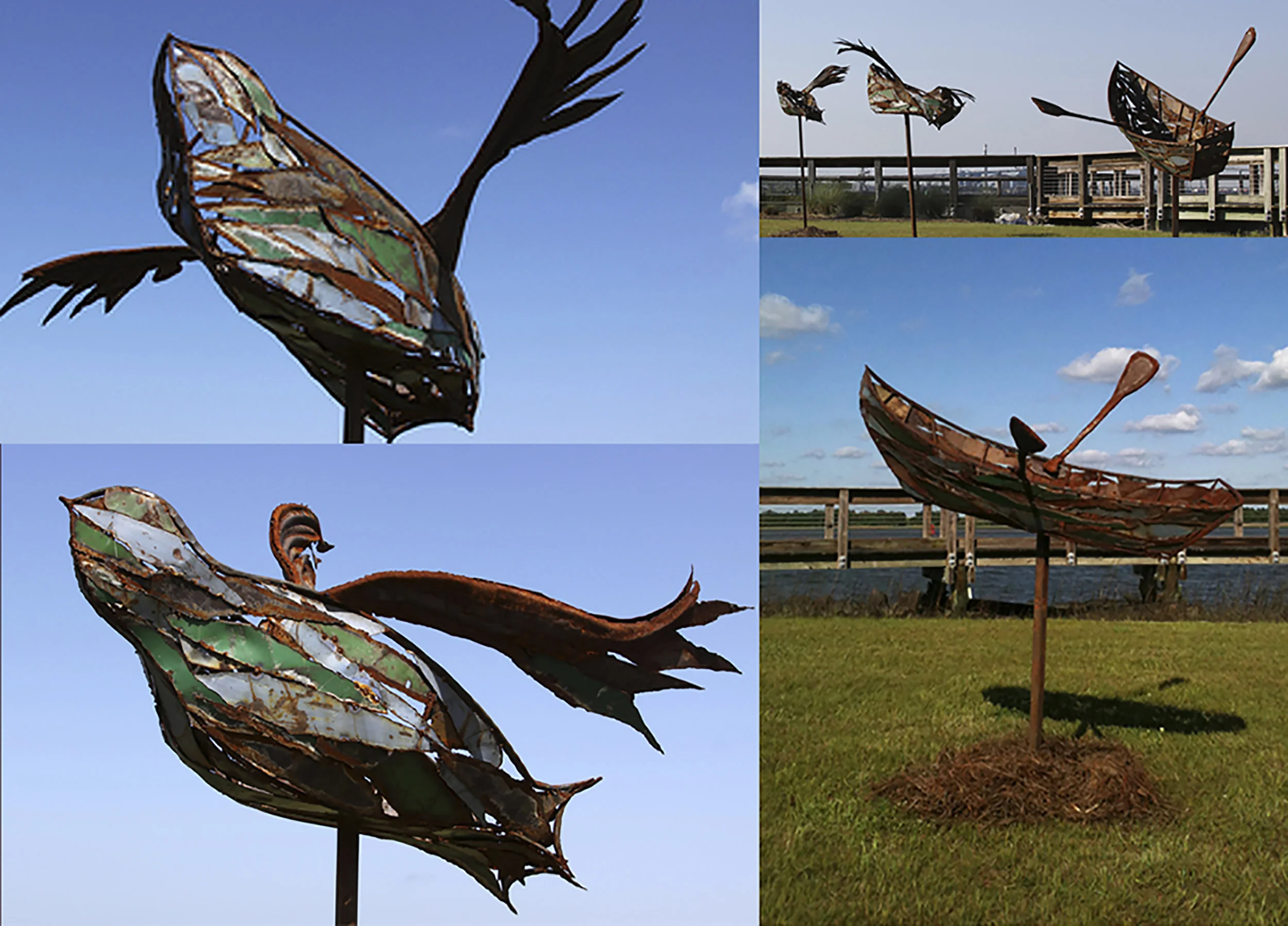 Transcendence (detail) 2011, forged, fabricated, and recycled steel dimensions variable, shown here at 12' x 5' x 25'
