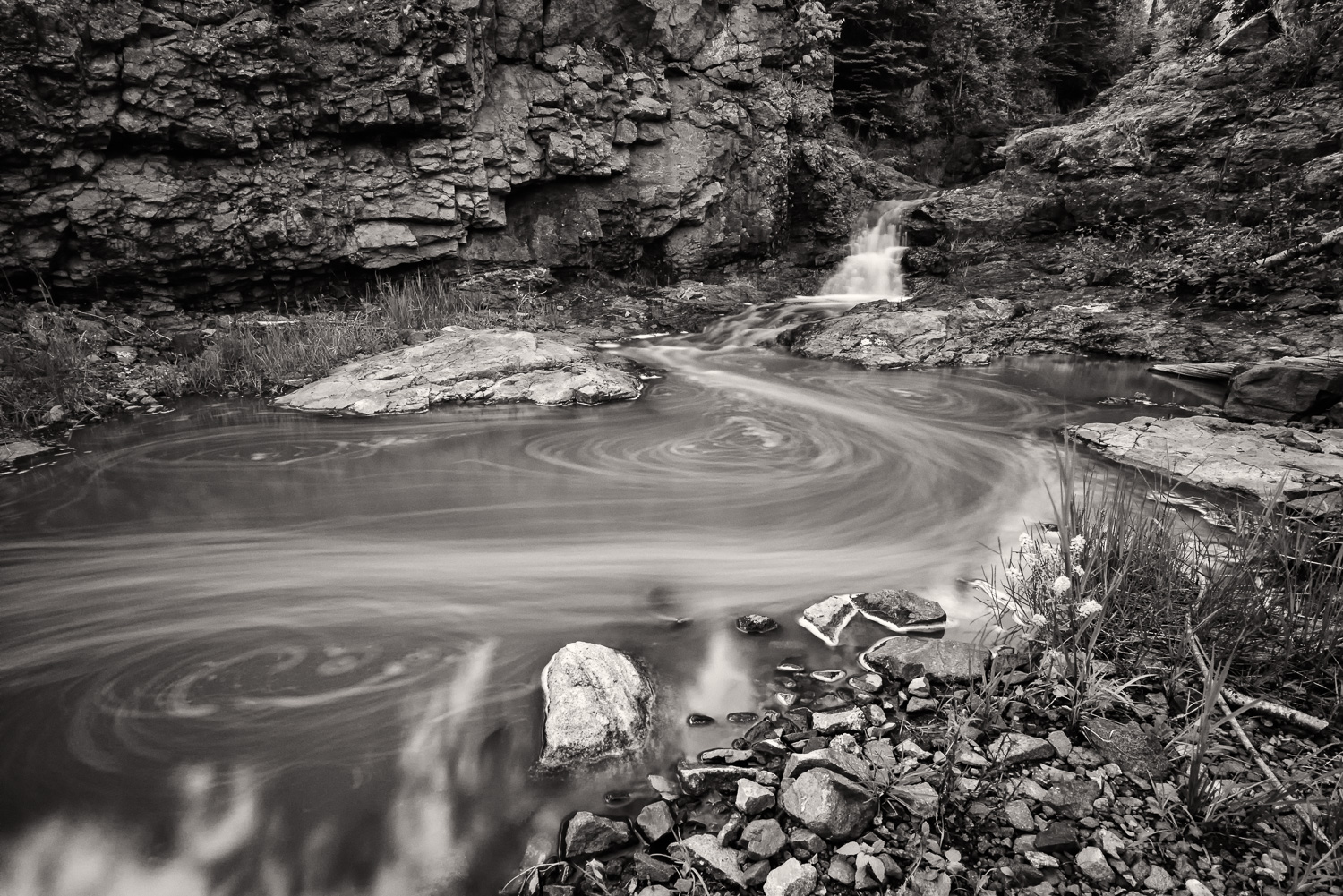 Swirling Fals - Sawtooth Mountains, Minnesota