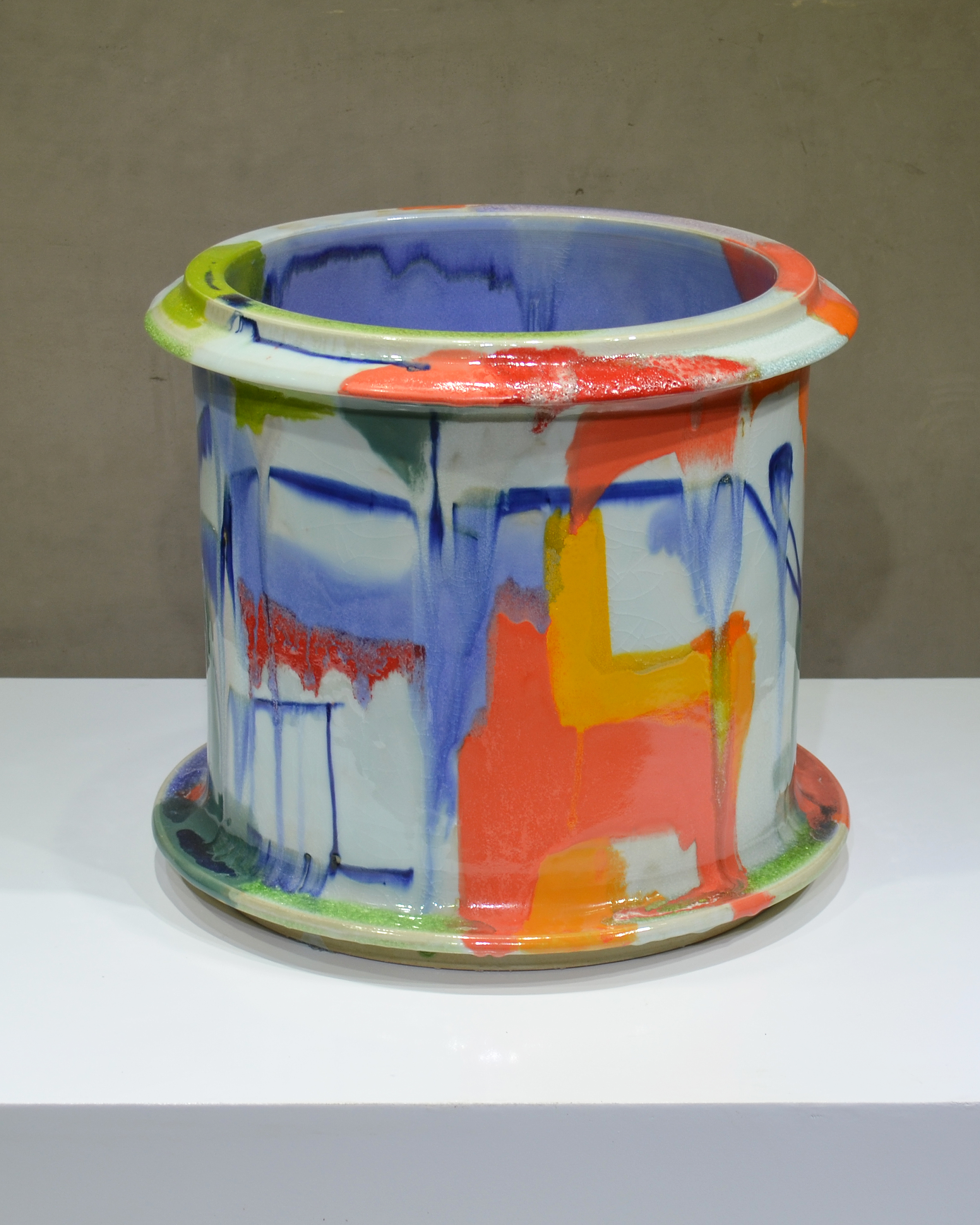 Cylinder | 2015 | 14 x 14 x 14 in | Porcelain, glaze
