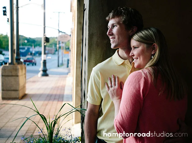 engagement downtown doorway