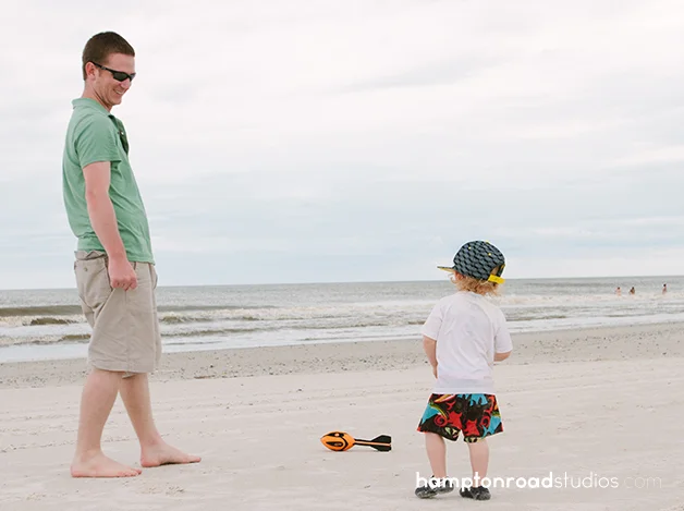 matt and p on the beach