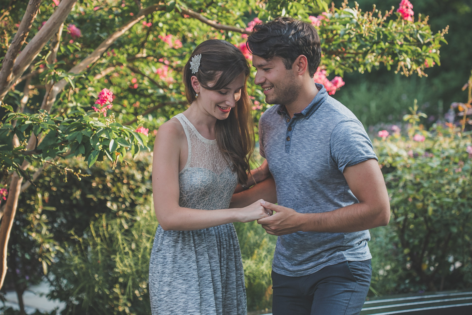 nyc - central park - engagement session - dancing