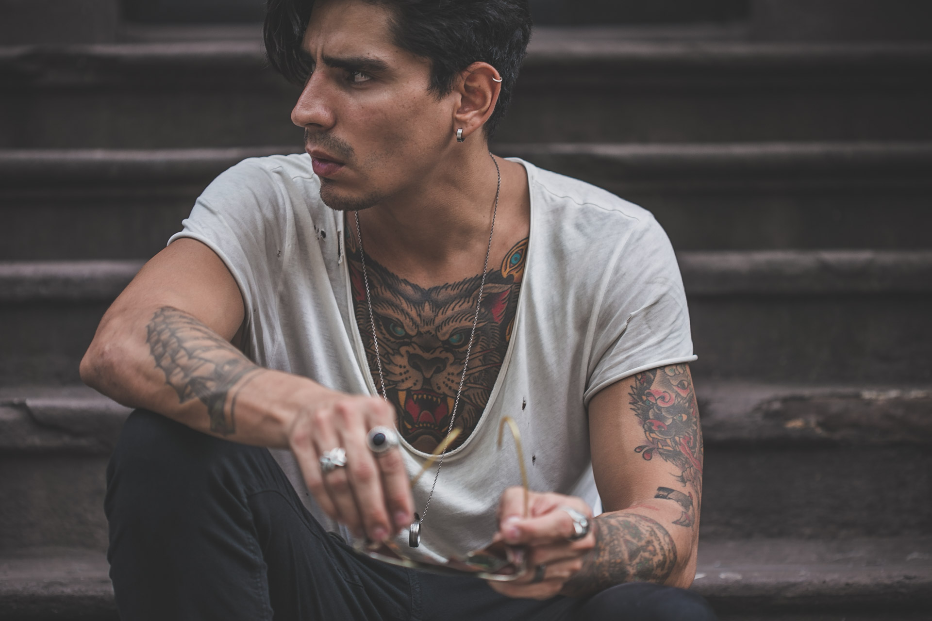 steampunk - rings - tattoos - menswear